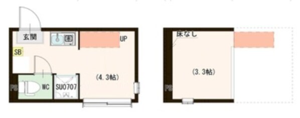 ハーモニーテラス若宮Ⅲの物件間取画像